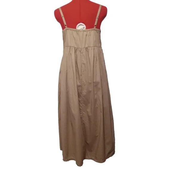 Old Navy Classic Camel Lightweight Cotton Summer Maxi Dress US XS - Picture 2 of 6